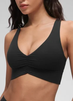 Butterluxe V Neck Ruched Longline Bras