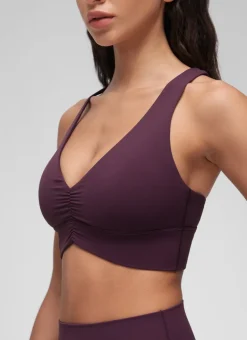 Butterluxe V Neck Ruched Longline Bras