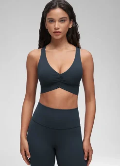 Butterluxe V Neck Ruched Longline Bras