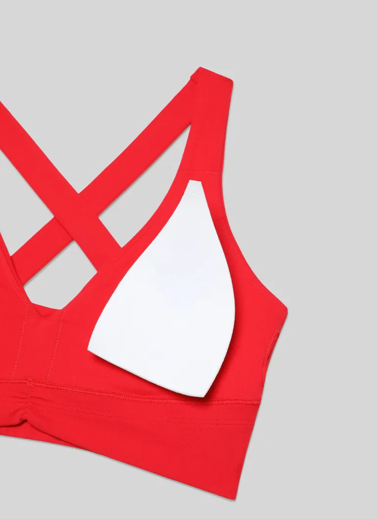 Butterluxe V Neck Ruched Longline Bras