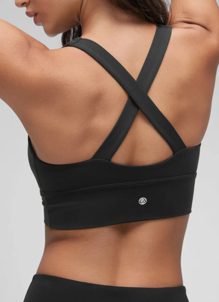 Butterluxe V Neck Ruched Longline Bras