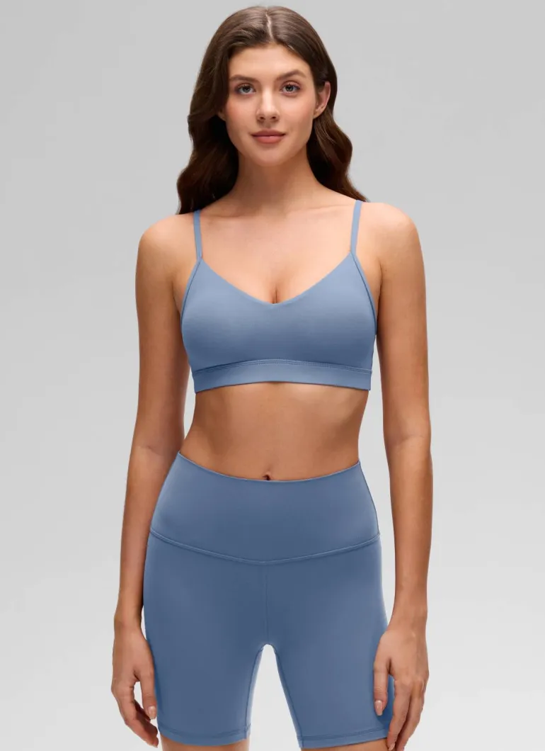 Butterluxe V Neck Spaghetti Strap Bra