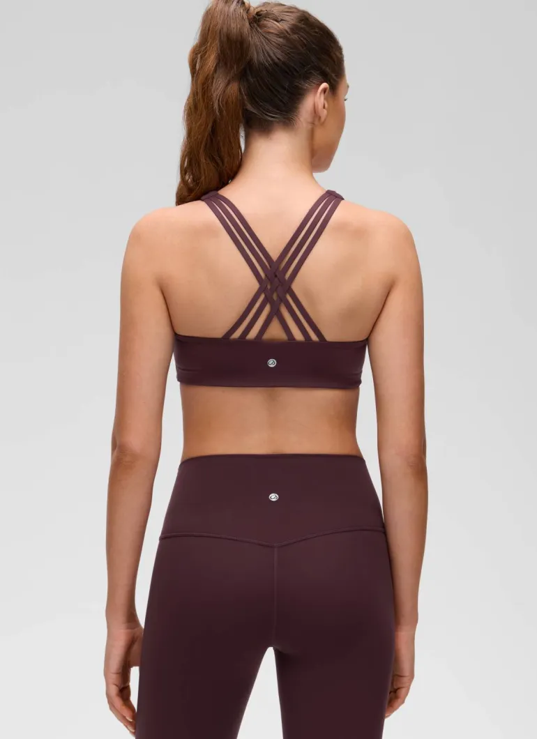 Butterluxe V Neck Strappy Sports Bra