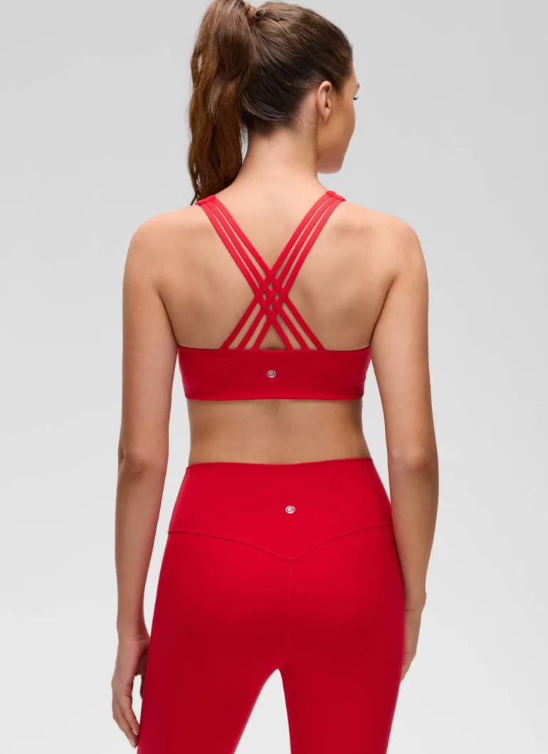 Butterluxe V Neck Strappy Sports Bra
