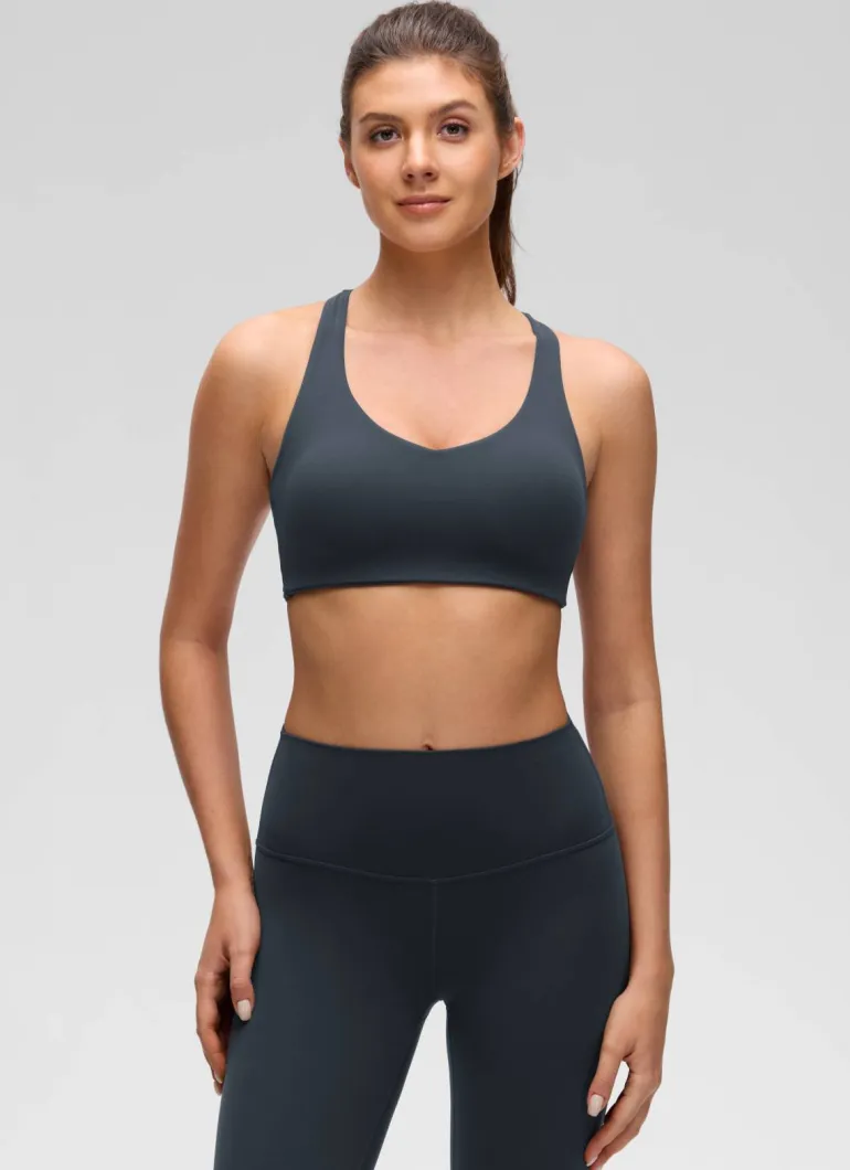 Butterluxe V Neck Strappy Sports Bra