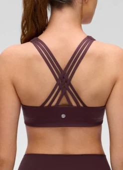 Butterluxe V Neck Strappy Sports Bra