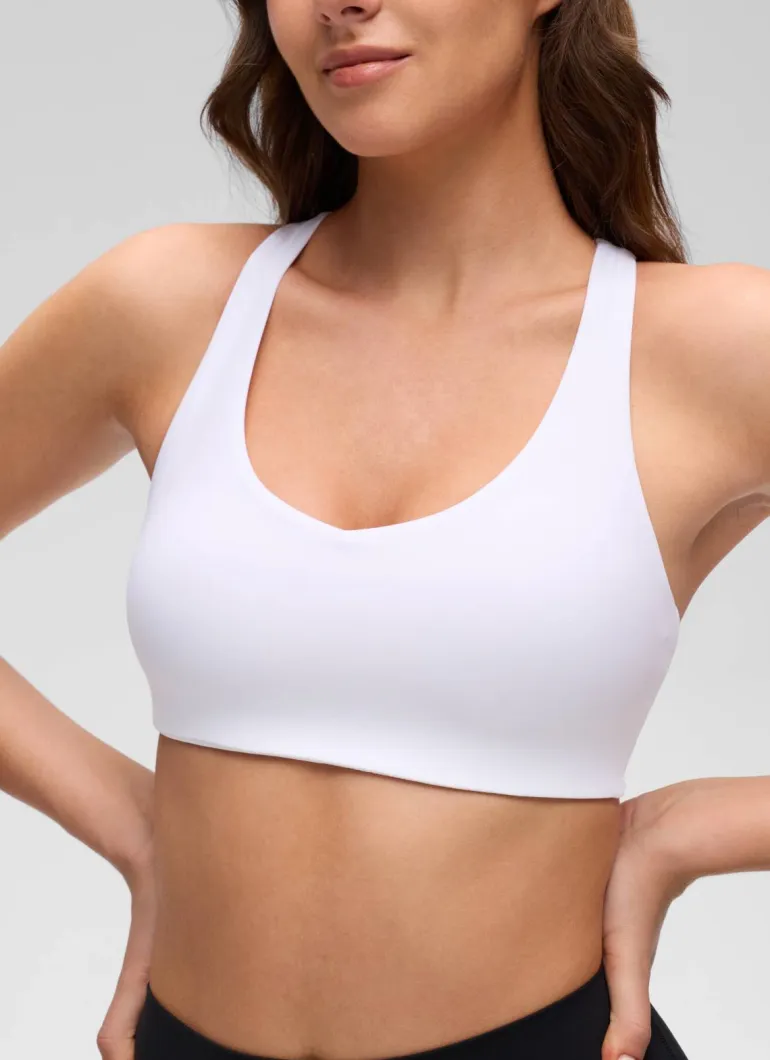 Butterluxe V Neck Strappy Sports Bra