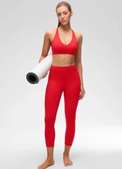 Butterluxe V Neck Twist Cross Back Sports Bra