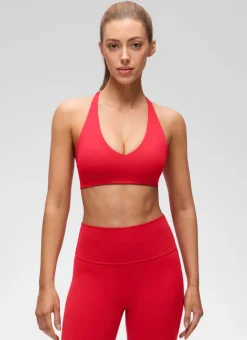 Butterluxe V Neck Twist Cross Back Sports Bra