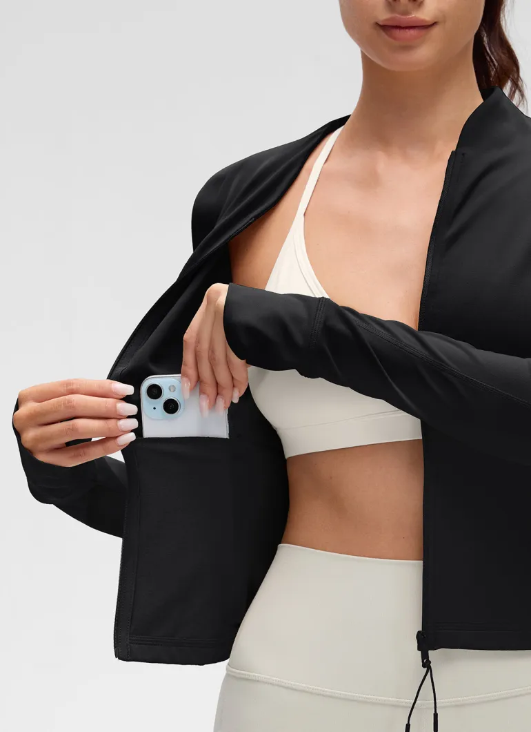 Butterluxe V Neck Waist Length Jacket