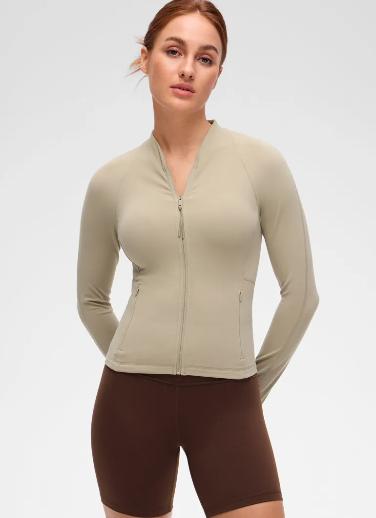 Butterluxe V Neck Waist Length Jacket