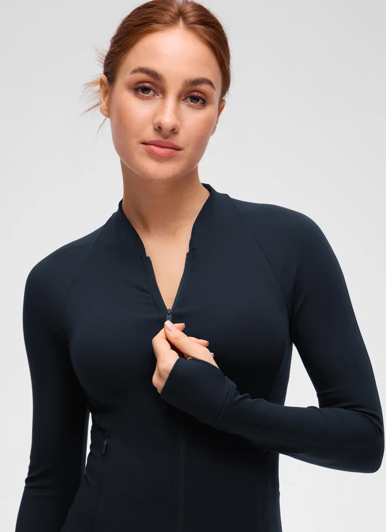 Butterluxe V Neck Waist Length Jacket