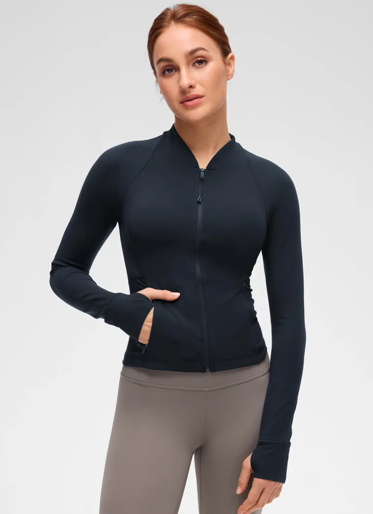 Butterluxe V Neck Waist Length Jacket