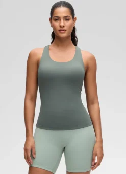 Butterluxe Waist Length Built in Bra Tank