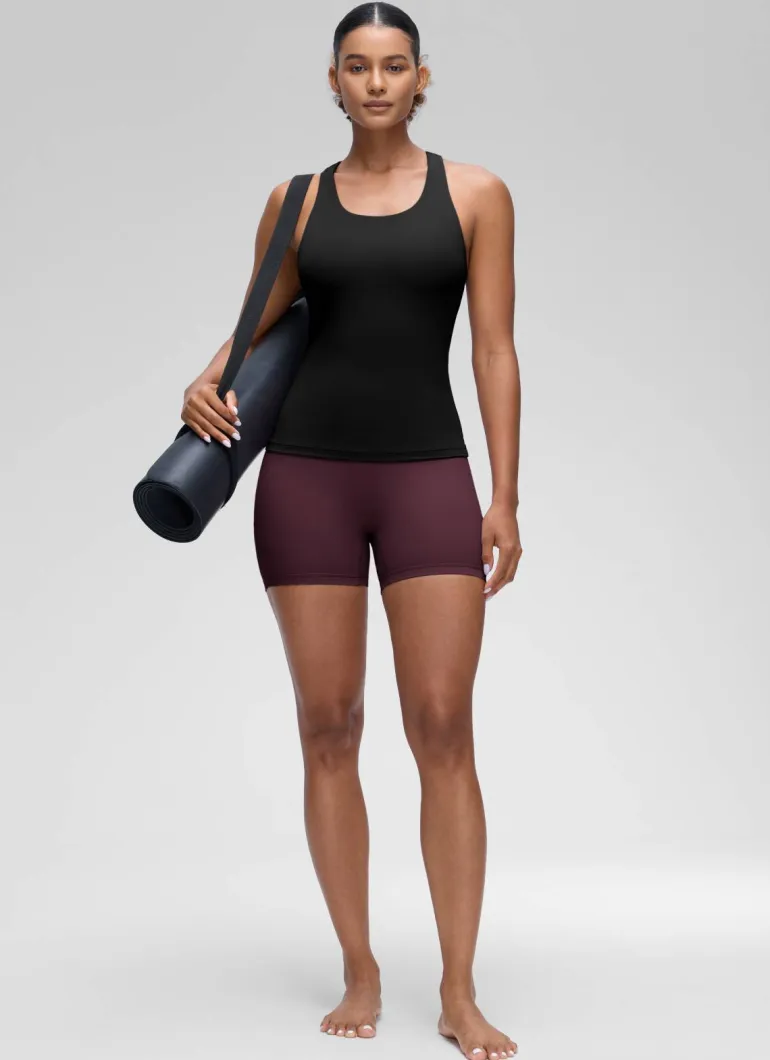 Butterluxe Waist Length Built in Bra Tank