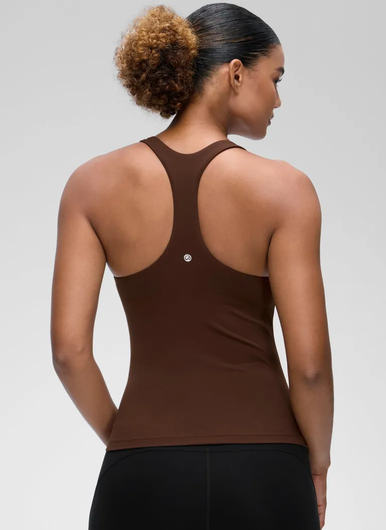 Butterluxe Waist Length Built in Bra Tank