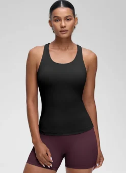 Butterluxe Waist Length Built in Bra Tank