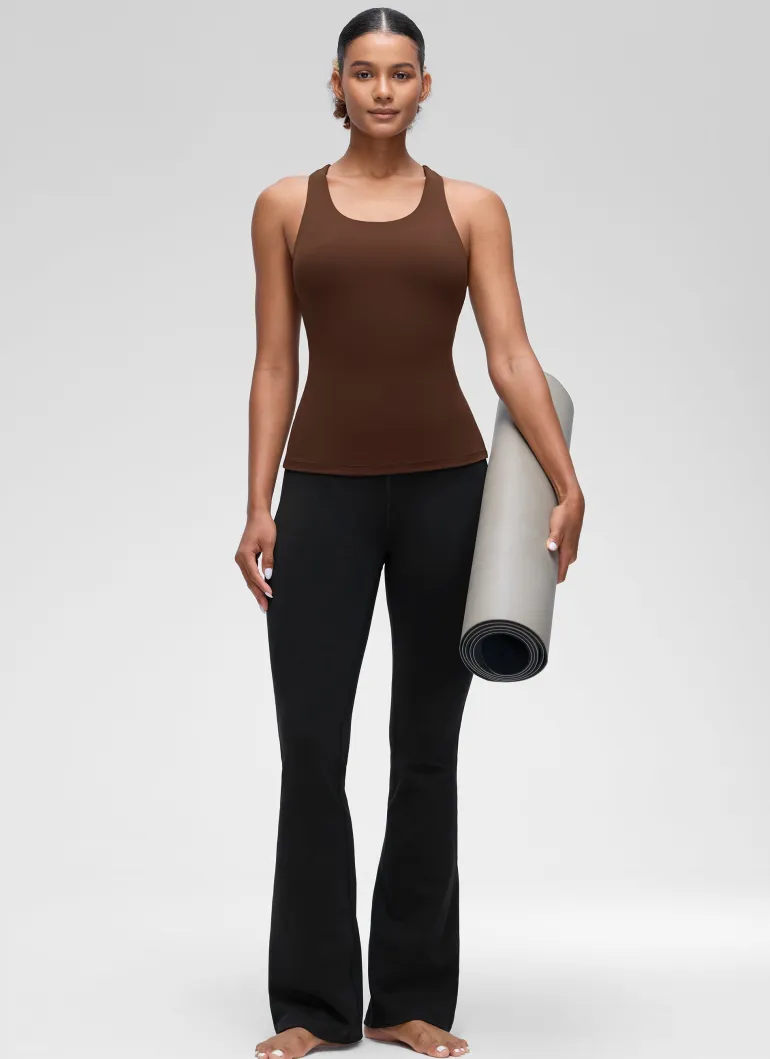 Butterluxe Waist Length Built in Bra Tank