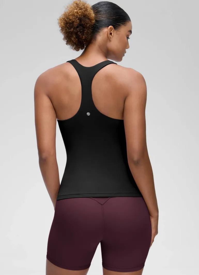 Butterluxe Waist Length Built in Bra Tank