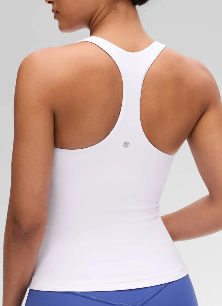 Butterluxe Waist Length Built in Bra Tank