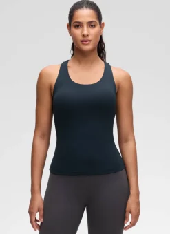 Butterluxe Waist Length Built in Bra Tank