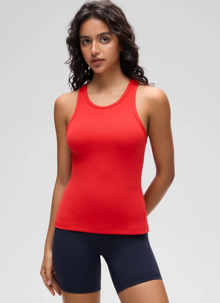 Butterluxe Waist Length Racerback Tank