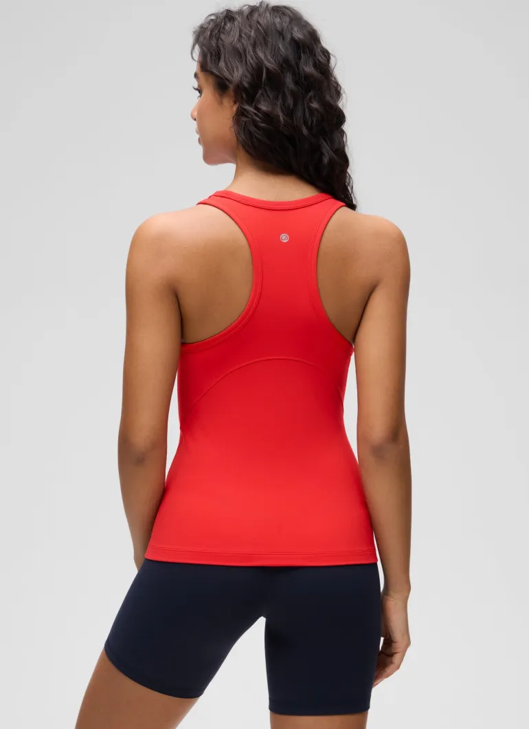 Butterluxe Waist Length Racerback Tank