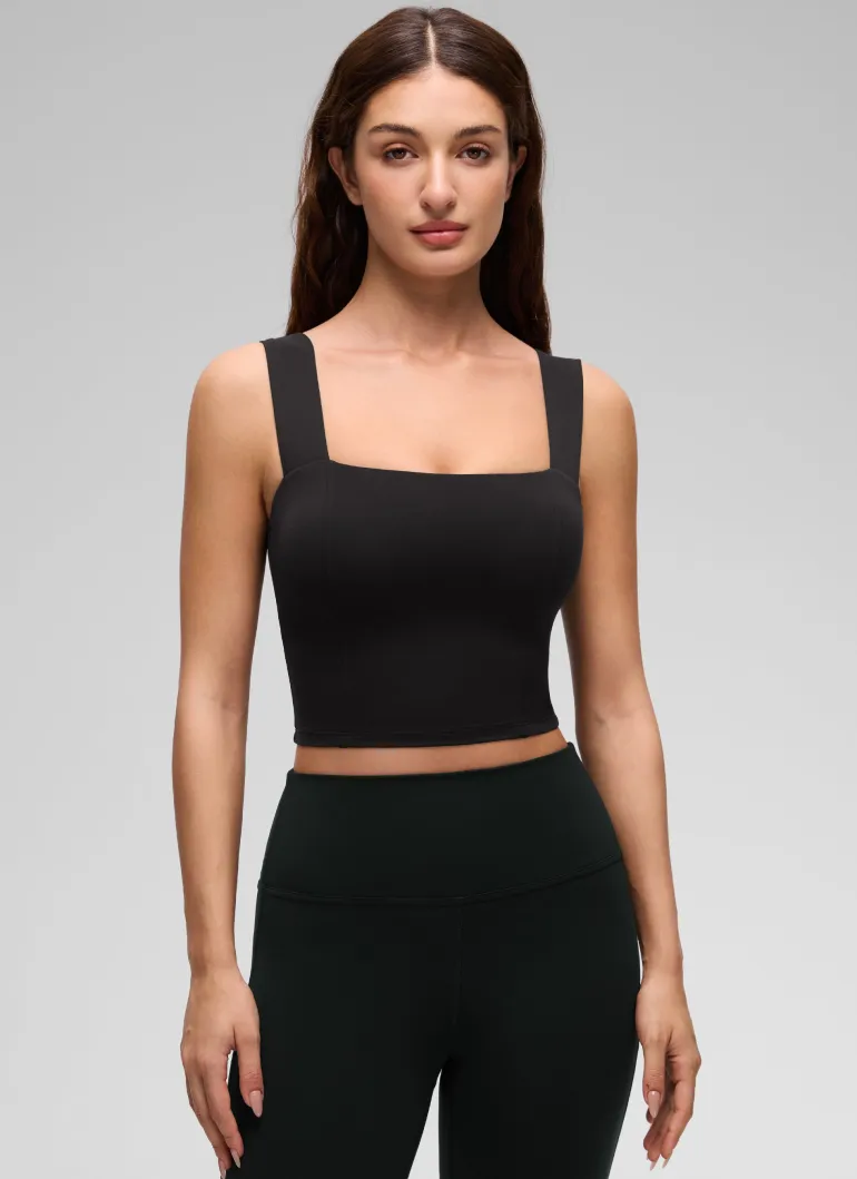 Butterluxe Wide Straps Built in Bra Tank
