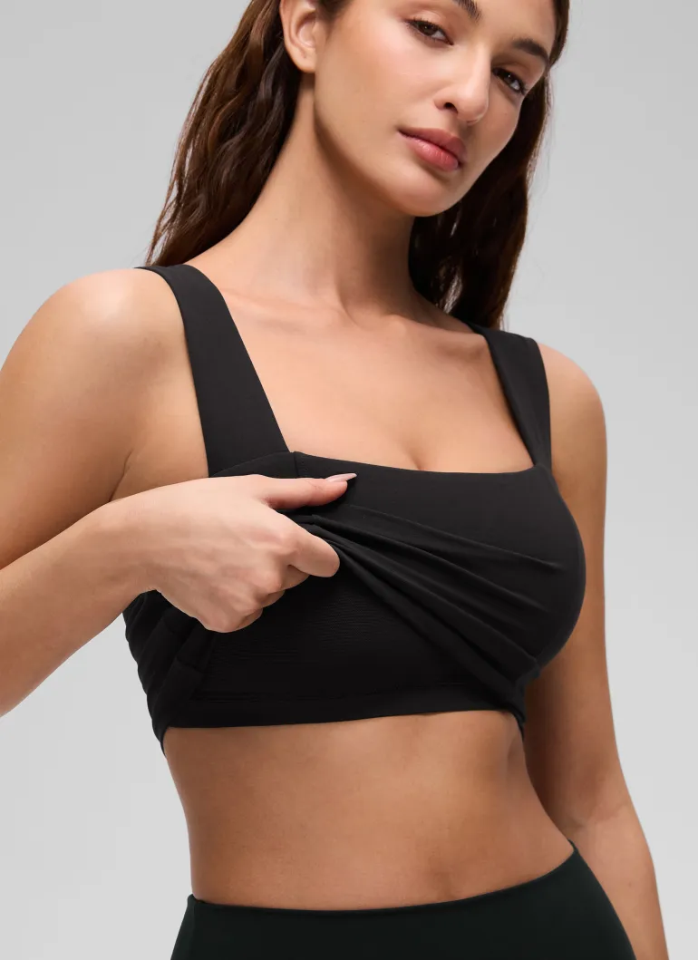 Butterluxe Wide Straps Built in Bra Tank