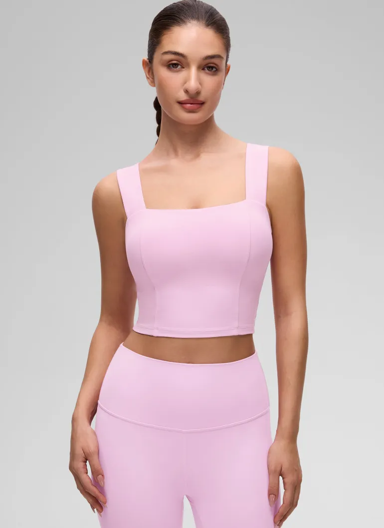 Butterluxe Wide Straps Built in Bra Tank