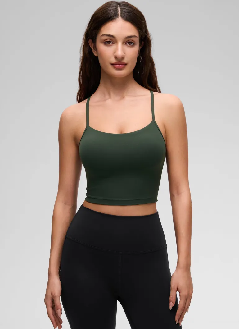 Butterluxe Y Back Built in Bra Tank