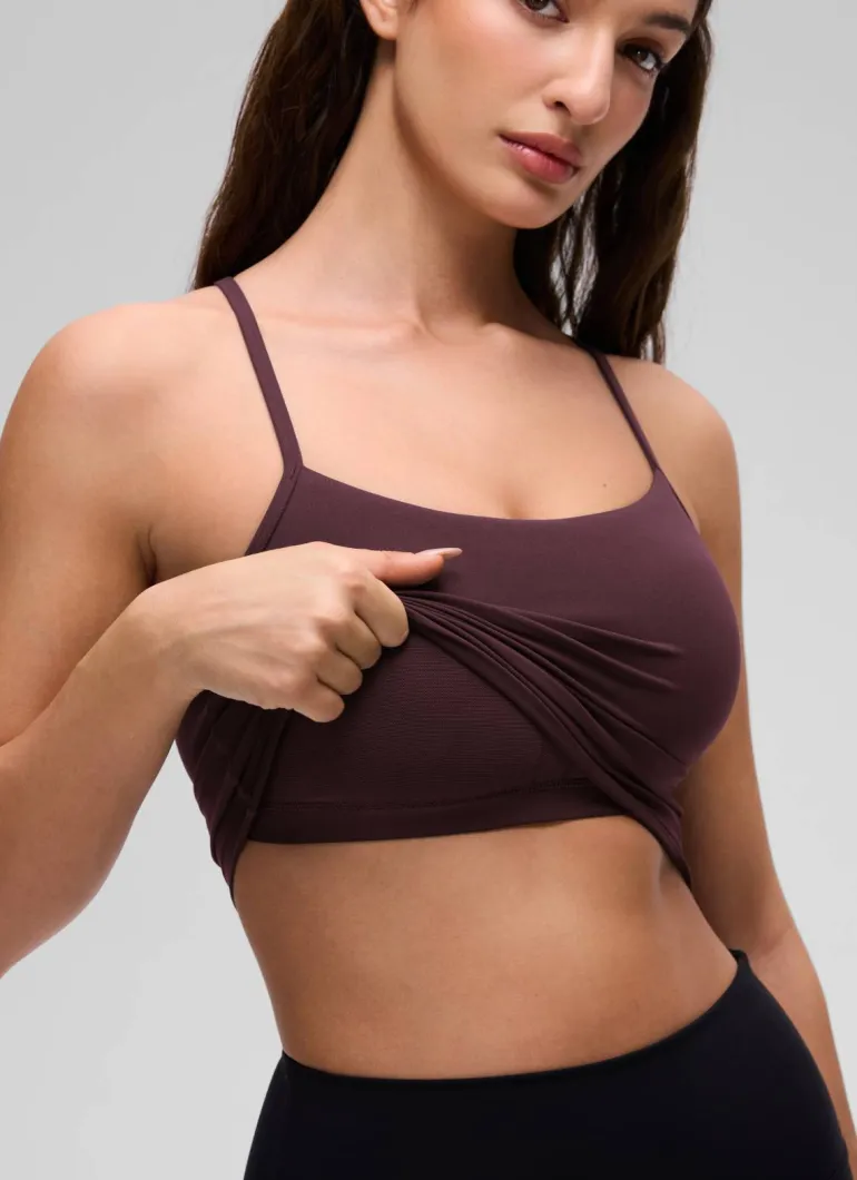 Butterluxe Y Back Built in Bra Tank