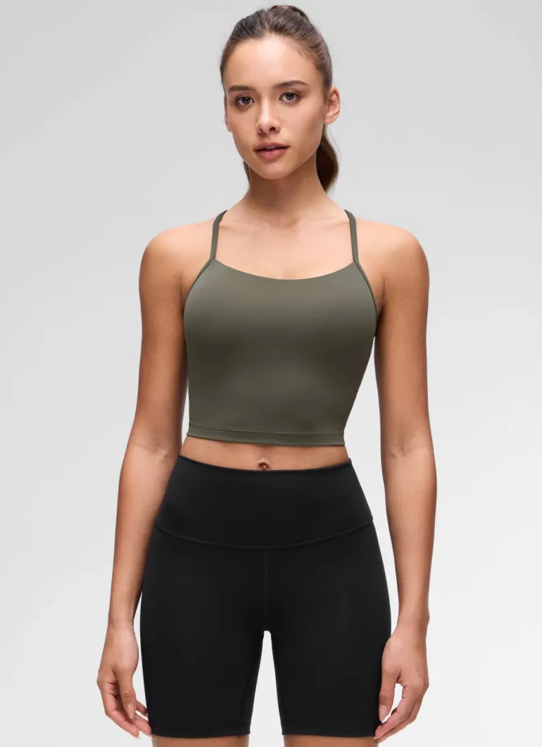 Butterluxe Y Back Built in Bra Tank