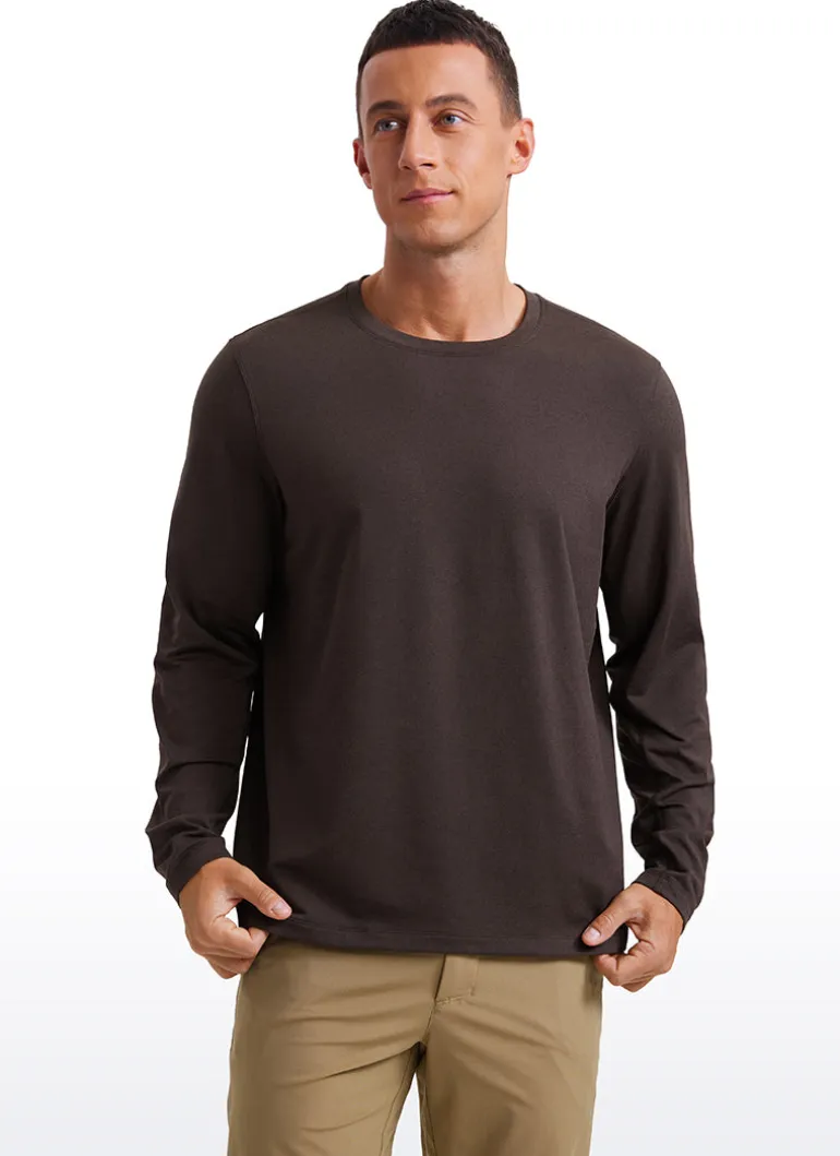 Cloud Jersey Crewneck Long Sleeve Shirts