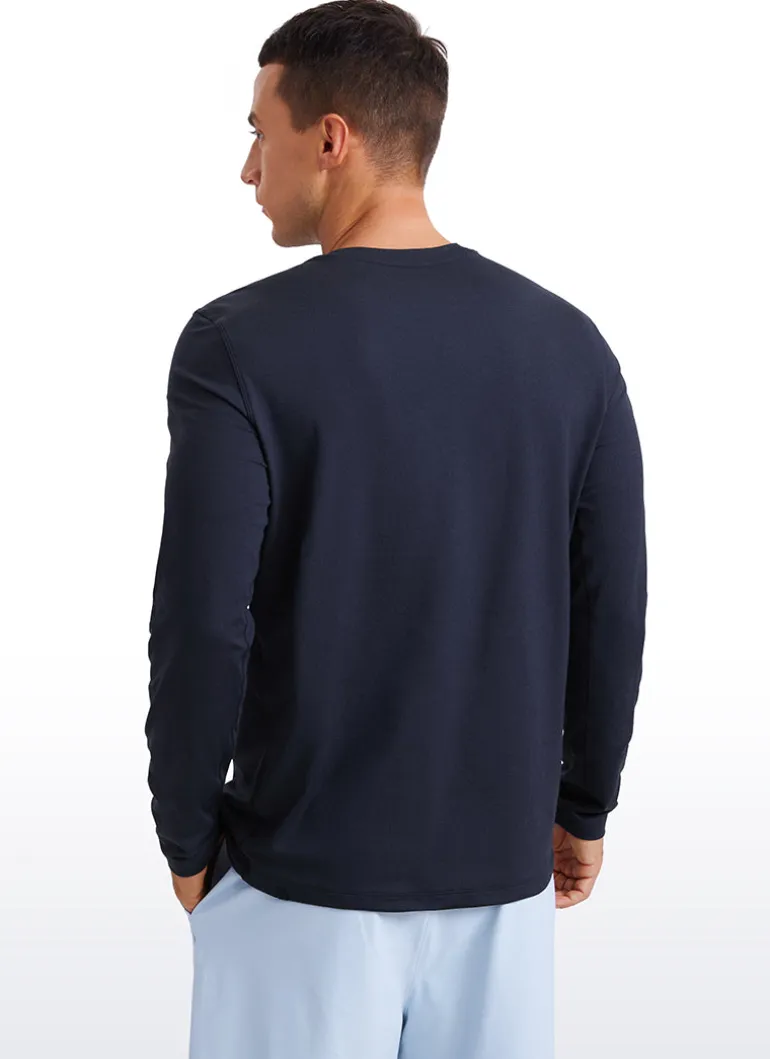 Cloud Jersey Crewneck Long Sleeve Shirts