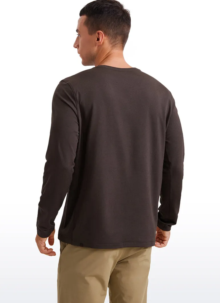 Cloud Jersey Crewneck Long Sleeve Shirts