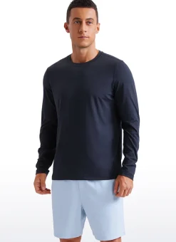 Cloud Jersey Crewneck Long Sleeve Shirts
