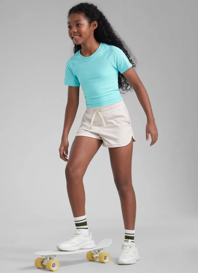 Cloud Jersey Girl Dolphin Pocket Sweat Shorts