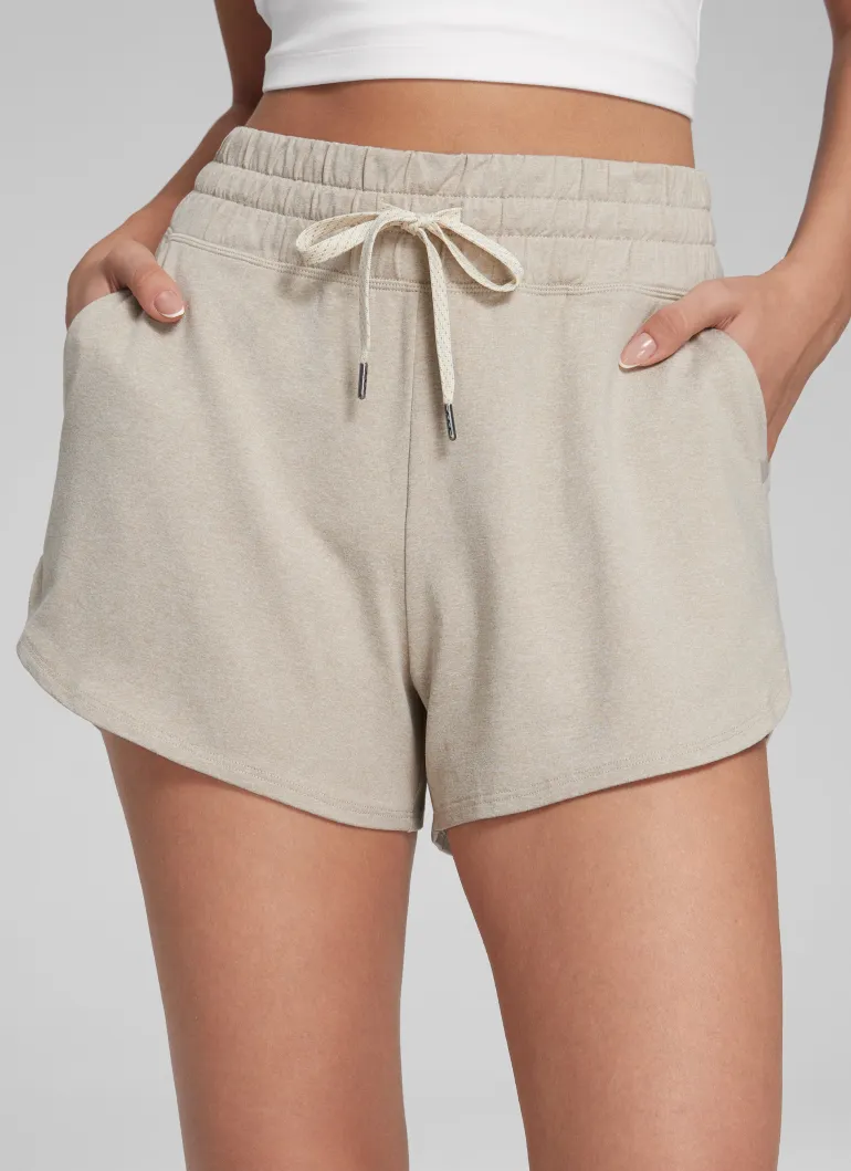 Cloud Jersey High Rise Dolphin Sweat Shorts 3''