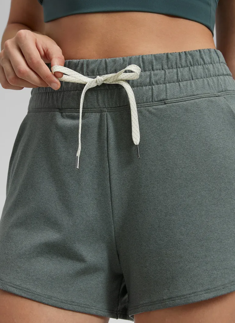 Cloud Jersey High Rise Dolphin Sweat Shorts 3''