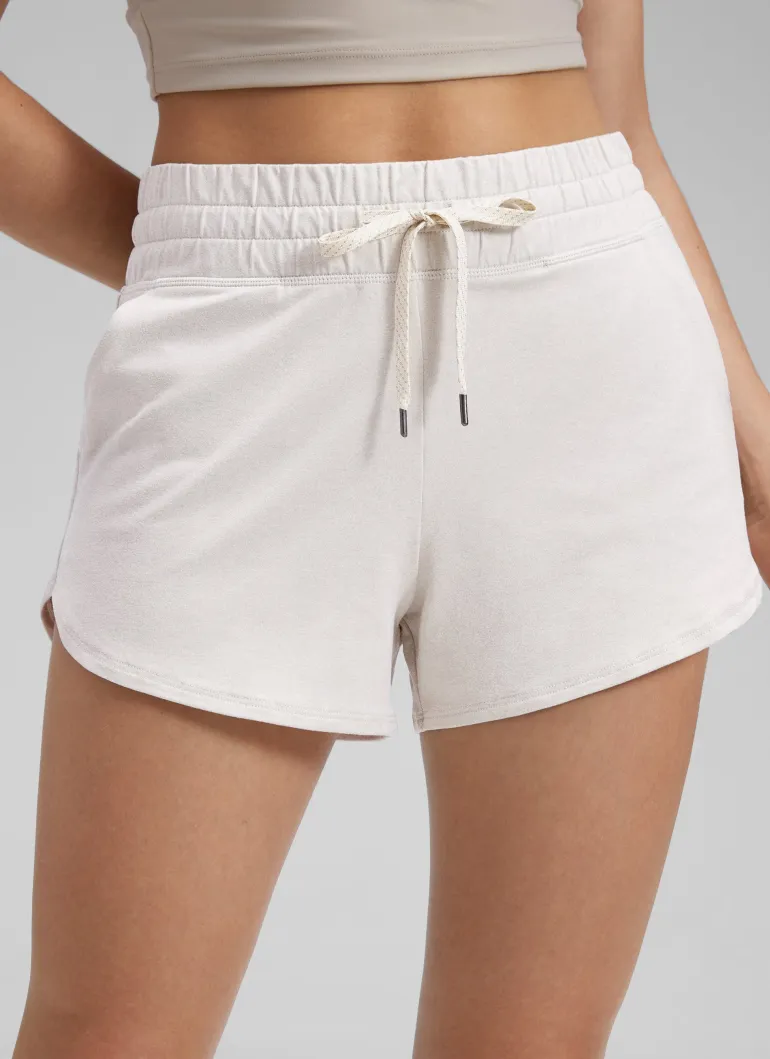Cloud Jersey High Rise Dolphin Sweat Shorts 3''