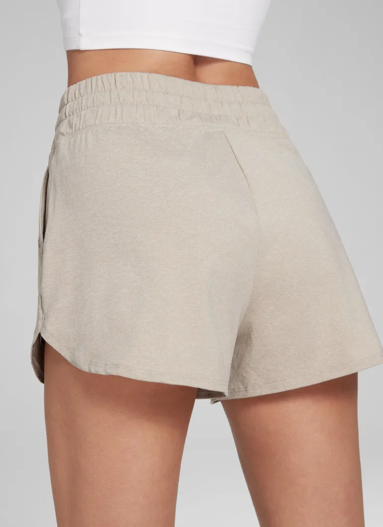 Cloud Jersey High Rise Dolphin Sweat Shorts 3''