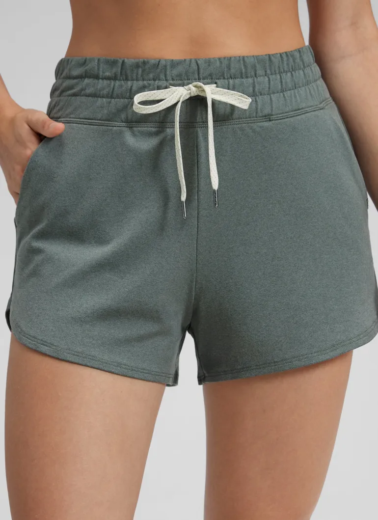 Cloud Jersey High Rise Dolphin Sweat Shorts 3''