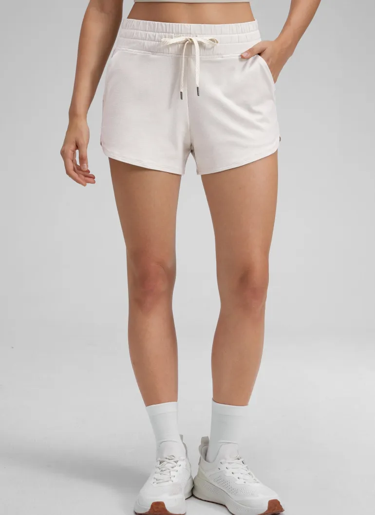 Cloud Jersey High Rise Dolphin Sweat Shorts 3''
