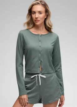Cloud Jersey Lightweight Button Down Cardigan