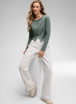 Cloud Jersey Lightweight Button Down Cardigan