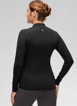 Cloud Jersey Maternity Mock Neck Ruched Shirt