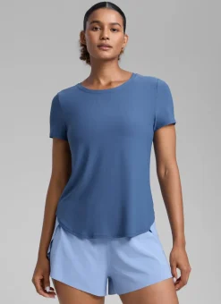Cloudweight Crewneck Side Slit Short Sleeve