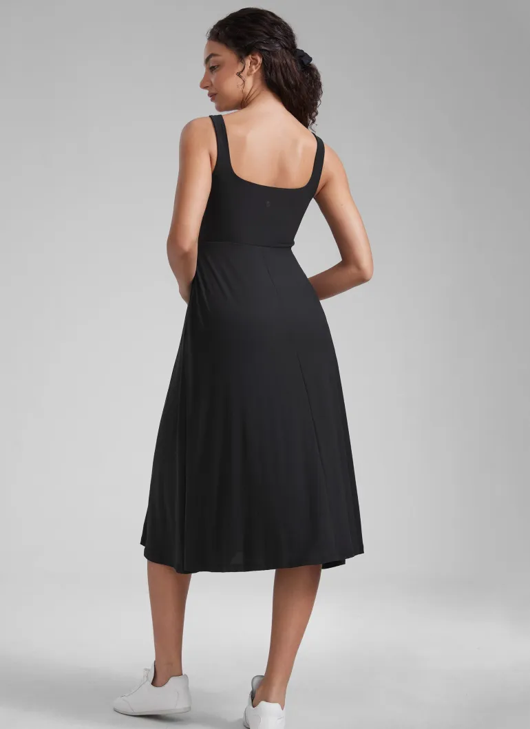 Cloudweight Double Lined Pocket Midi Dress
