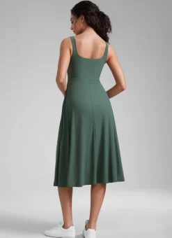 Cloudweight Double Lined Pocket Midi Dress